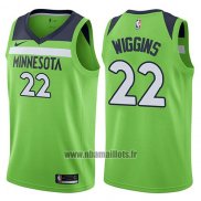 Maillot Minnesota Timberwolves Andrew Wiggins No 22 Statement 2017-18 Vert
