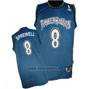 Maillot Minnesota Timberwolves Latrell Sprewell No 8 Retro Bleu