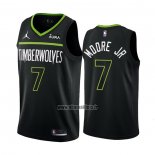 Maillot Minnesota Timberwolves Wendell Moore JR. NO 7 Statement 2022-23 Noir