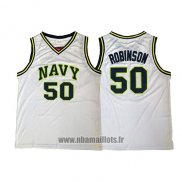 Maillot Navy David Robinson No 50 Blanc