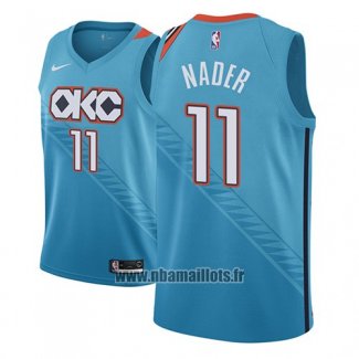 Maillot Oklahoma City Thunder Abdel Nader No 11 Ville 2018-19 Bleu