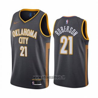 Maillot Oklahoma City Thunder Andre Roberson No 21 Ville Noir