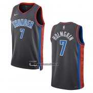 Maillot Oklahoma City Thunder Chet Holmgren NO 7 Ville 2022-23 Gris