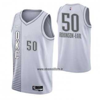 Maillot Oklahoma City Thunder Jeremiah Robinson-earl NO 50 Ville 2021-22 Blanc