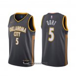 Maillot Oklahoma City Thunder Luguentz Dort NO 5 Ville 2020 Gris