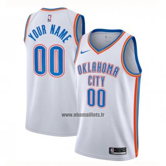 Maillot Oklahoma City Thunder Personnalise Association 2020-21 Blanc