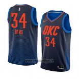 Maillot Oklahoma City Thunder Tyler Davis No 34 Statement 2018 Bleu