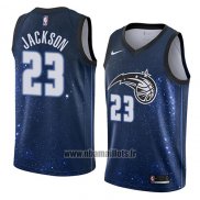 Maillot Orlando Magic Justin Jackson No 23 Ville 2018 Bleu