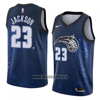 Maillot Orlando Magic Justin Jackson No 23 Ville 2018 Bleu