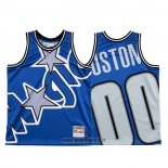 Maillot Orlando Magic Personnalise NO 0 Mitchell & Ness Big Face Bleu