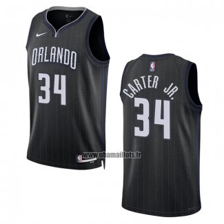 Maillot Orlando Magic Wendell Carter JR. NO 34 Ville 2022-23 Noir