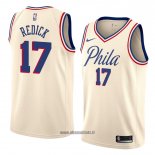 Maillot Philadelphia 76ers Jj Redick No 17 Ville 2018 Crema