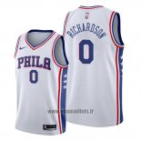 Maillot Philadelphia 76ers Josh Richardson No 0 Association Blanc