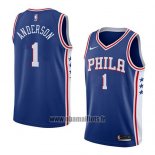 Maillot Philadelphia 76ers Justin Anderson No 1 Icon 2018 Bleu