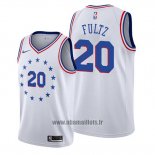Maillot Philadelphia 76ers Markelle Fultz No 20 Earned Blanc