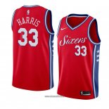 Maillot Philadelphia 76ers Tobias Harris No 33 Statement 2018 Rouge