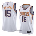 Maillot Phoenix Suns Alan Williams No 15 Association 2018 Blanc
