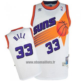 Maillot Phoenix Suns Grant Hill No 33 Retro Blanc