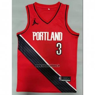 Maillot Portland Trail Blazers C.j. Mccollum No 3 Ville 2018-19 Noir