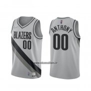 Maillot Portland Trail Blazers Carmelo Anthony No 00 Earned 2020-21 Gris