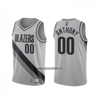 Maillot Portland Trail Blazers Carmelo Anthony No 00 Earned 2020-21 Gris