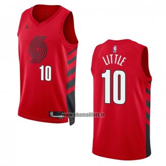 Maillot Portland Trail Blazers Nassir Little NO 10 Statement 2022-23 Rouge