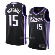 Maillot Sacramento Kings Davion Mitchell NO 15 Icon 2023-24 Noir