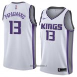 Maillot Sacramento Kings Georgios Papagiannis No 13 Association 2018 Blanc