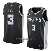 Maillot San Antonio Spurs Brandon Paul No 3 Icon 2018 Noir