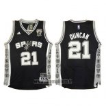 Maillot San Antonio Spurs Tim Duncan No 21 Noir