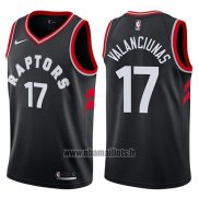 Maillot Tornto Raptors Jonas Valanciunas No 17 Statement 2017-18 Noir