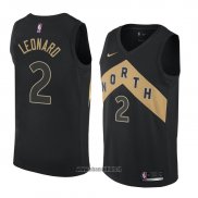 Maillot Tornto Raptors Kawhi Leonard No 2 Ville 2018 Noir