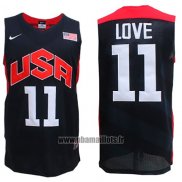 Maillot USA 2012 Kevin Love No 11 Noir