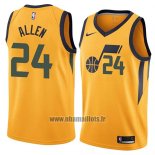 Maillot Utah Jazz Grayson Allen No 24 Statement 2018 Jaune