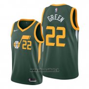 Maillot Utah Jazz Jeff Green No 22 Earned Vert