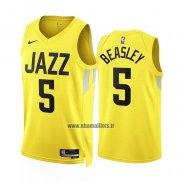 Maillot Utah Jazz Malik Beasley NO 5 Icon 2022-23 Jaune