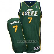 Maillot Utah Jazz Pete Maravich No 7 Retro Vert