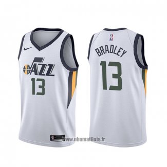 Maillot Utah Jazz Tony Bradley NO 13 Association Blanc