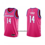 Maillot Washington Wizards Isaiah Todd NO 14 Ville 2022-23 Rosa