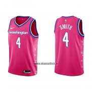 Maillot Washington Wizards Ish Smith NO 4 Ville 2022-23 Rosa