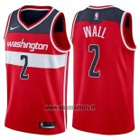 Maillot Washington Wizards John Wall No 2 2017-18 Rouge