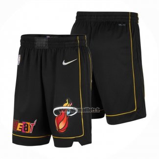 Short Miami Heat Ville 2021-22 Noir