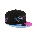 Casquette Miami Heat 9FIFTY Snapback Adjustable Ciudad Noir