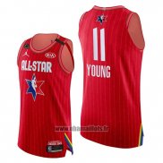 Maillot All Star 2020 Eastern Conference Trae Young No 11 Rouge