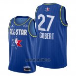 Maillot All Star 2020 Utah Jazz Rudy Gobert No 27 Bleu