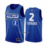 Maillot All Star 2021 Los Angeles Clippers Kawhi Leonard No 2 Bleu