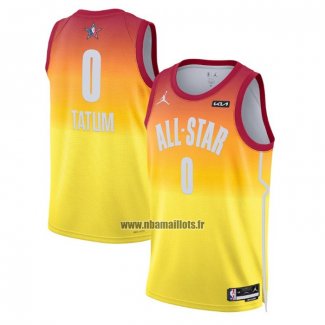 Maillot All Star 2023 Boston Celtics Jayson Tatum NO 0 Orange