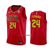 Maillot Atlanta Hawks Bruno Fernando NO 24 Statement Rouge