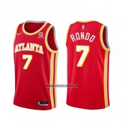 Maillot Atlanta Hawks Rajon Rondo No 7 Icon 2020-21 Rouge