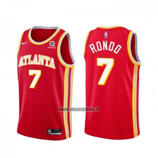 Maillot Atlanta Hawks Rajon Rondo No 7 Icon 2020-21 Rouge